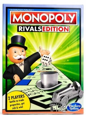 Hasbro Monopoly Rivals Edition Board Game - Green & Silver